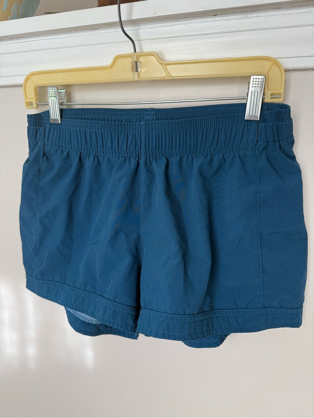 Senita dark teal blue athletic casual shorts S